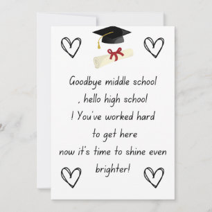 Senior night gifts 8th grade holiday card