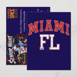 Senior Night Posters – Custom Printable Sports Holiday Postcard