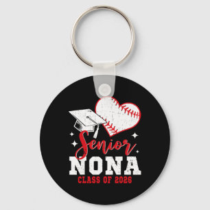 Senior Nona Cl Of 2026 Baseball Graduation Key Ring
