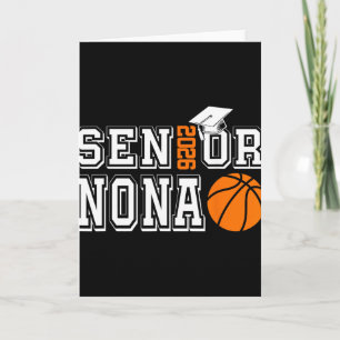 Senior Nona Cl Of 2026 Basketball Nona Graduation Card