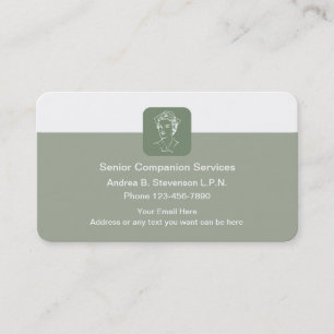 Senior Nurse Care Business Card