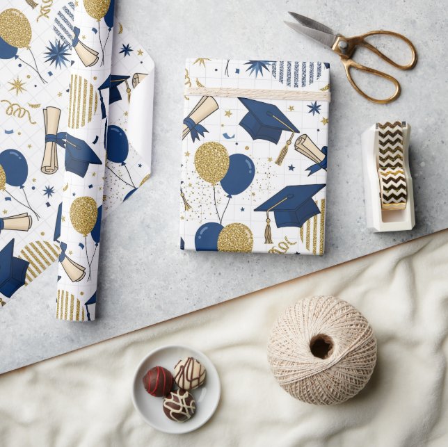 Senior Party Grad  Wrapping Paper (Crafts)
