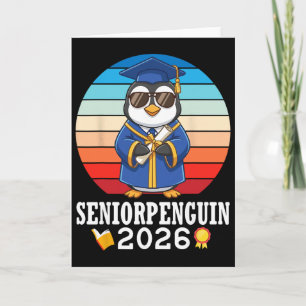 Senior Penguin 2026 Cl Of Graduation Day With Dipl Card