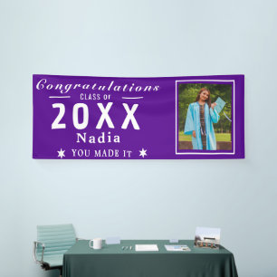 Senior Photo Banner - Personalized Class Of Grad