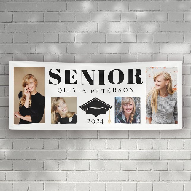 Senior Photo Collage Graduate Class of 2024 Banner (Creator Uploaded)