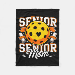Senior pickle ball mom 2026 funny pickle ball mom fleece blanket