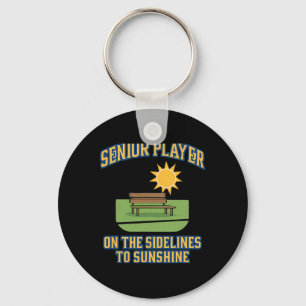 Senior Player Retirement Humor Soccer Graphic  Key Ring