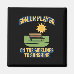 Senior Player Retirement Humor Soccer Graphic  Magnet