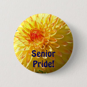 Senior Pride! buttons High School Proud Dahlia