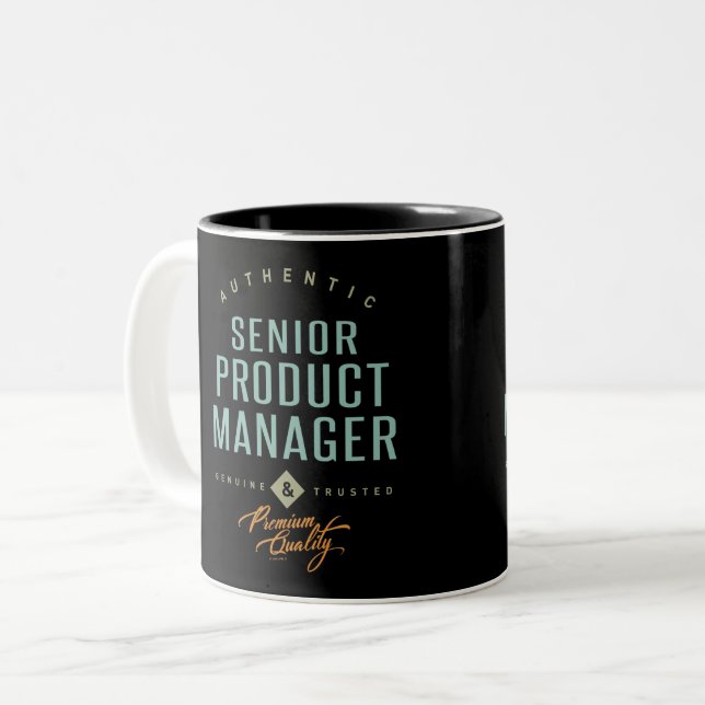Senior Product Manager Two-Tone Coffee Mug (Front Left)