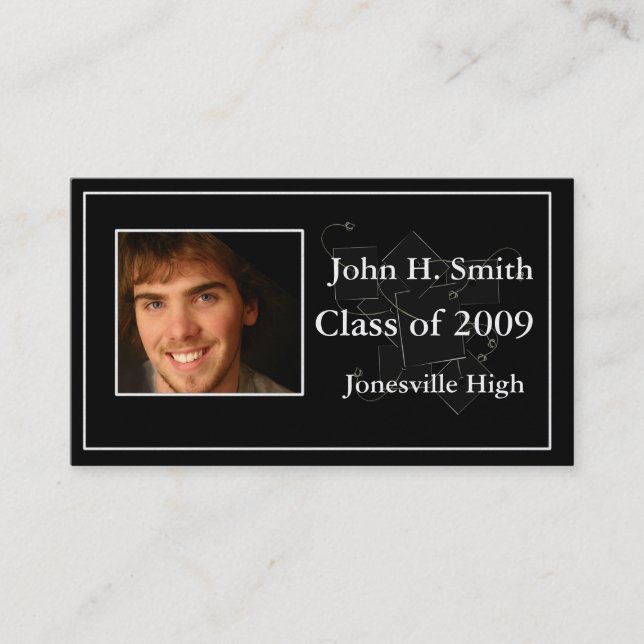 Senior Profile Card with your photos (Front)