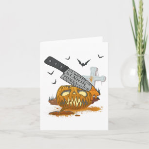Senior Programmer Funny Halloween Party Card