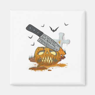 Senior Programmer Funny Halloween Party  Magnet