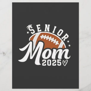 Senior Proud Mum 2025 Fantasy Football Graduate  Flyer