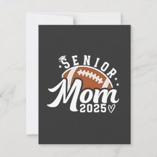 Senior Proud Mum 2025 Fantasy Football Graduate  Thank You Card