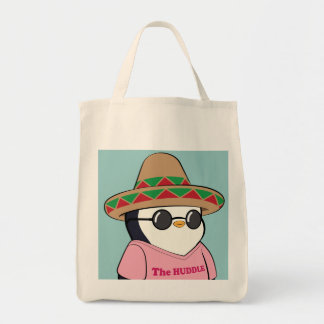 Senior Pudgy Penguin Grocery Tote Bag