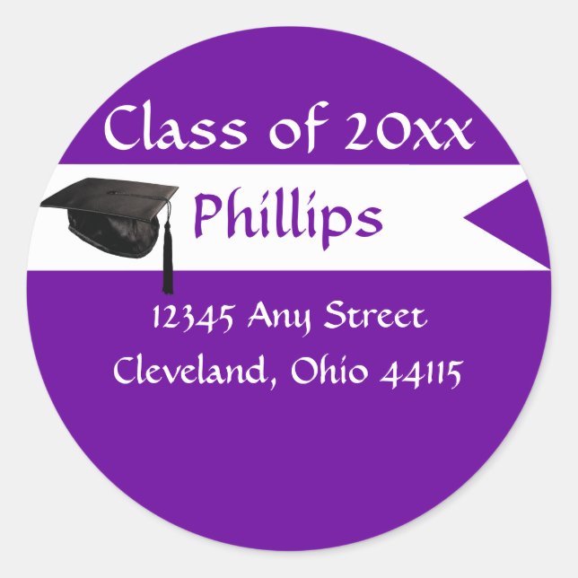 Senior Purple Envelope Seal (Front)