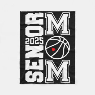 Senior Sketll Mum Cl Of 2025 Player Graduation Gra Fleece Blanket