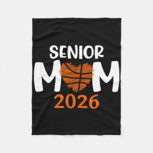 Senior Sketll Mum Cl Of 2026 Player Graduation Gra Fleece Blanket