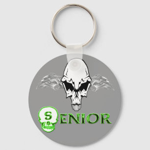 Senior - Skull Wings Key Ring