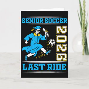 Senior Soccer 2026 Last Ride Graduation Athlete Ce Card