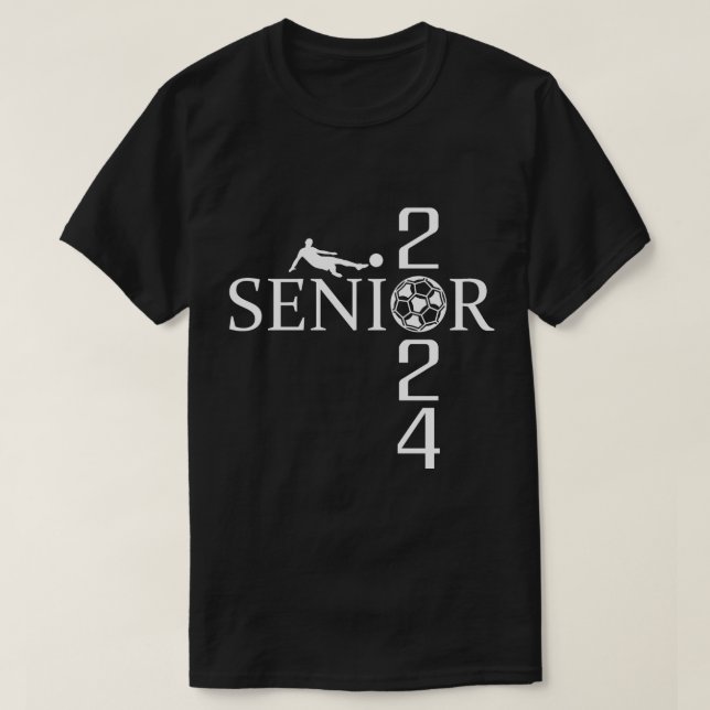 Senior Soccer Athlete Class of 2024 T-Shirt (Design Front)