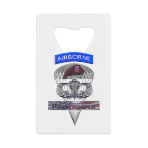 Senior Steel Jump Wings with Airborne Tab & Beret
