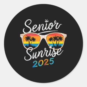 Senior Sunrise 2025 Back To School First Day Of Sc Classic Round Sticker