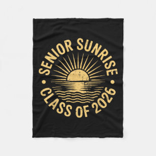 Senior Sunrise 2026 Cl Of 2026 Graduation High Sch Fleece Blanket