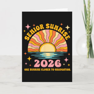 Senior Sunrise 2026 Graduation My Last First Day Card