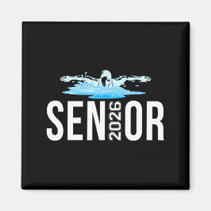Senior swim team member class of 2026 swimmer magnet