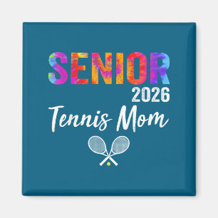 Senior Tennis Mom Team Parent Artwork Magnet
