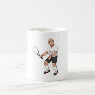 Senior Tennis Player Coffee Mug
