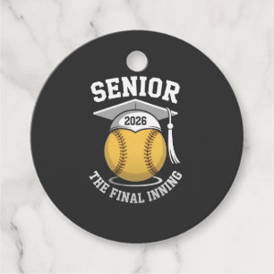 Senior The Final Inning 2026 Softball Graduation Favour Tags