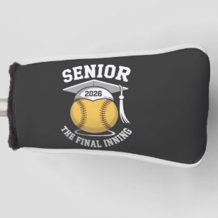 Senior The Final Inning 2026 Softball Graduation Golf Head Cover