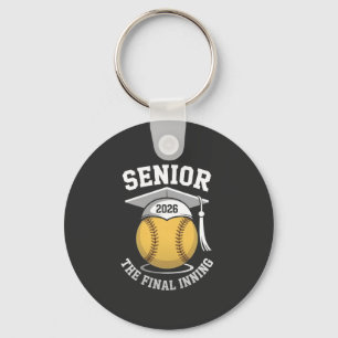 Senior The Final Inning 2026 Softball Graduation  Key Ring
