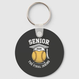 Senior The Final Inning 2026 Softball Graduation  Key Ring