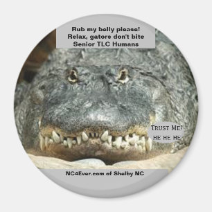 Senior TLC Humans fun gator magnet