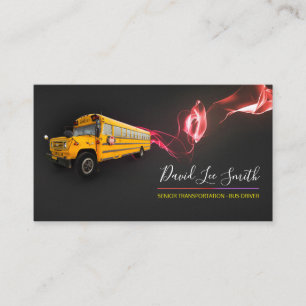 Senior Transportation / Bus driver Business Card