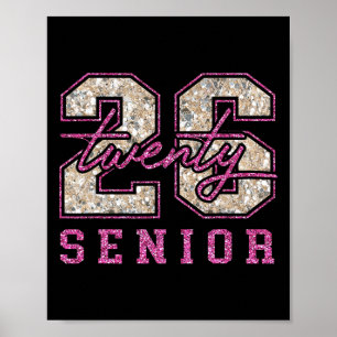 Senior Twenty Twenty Six Cl Of 2026 School Graduat Poster