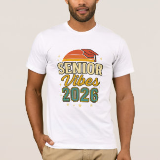 Senior Vibes 2026 – Graduation T-Shirt Design