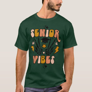Senior Vibes Graduation 2022 Bachelor Hat Skeleton T-Shirt
