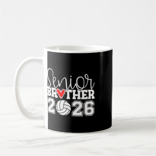 Senior Volleyball Brother 2026 Cl Of 2026 Graduati Coffee Mug