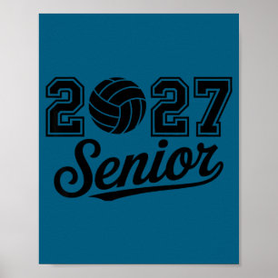 Senior volleyball class of 2027 crew volleyball poster