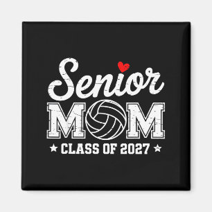 Senior volleyball mom class of 2027 graduation magnet