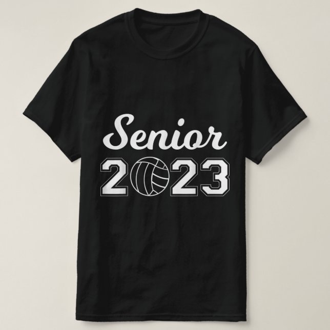 Senior  Volleyball  T-Shirt (Design Front)