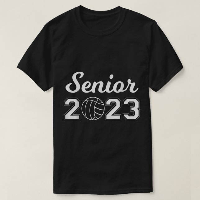 Senior  Volleyball  T-Shirt (Design Front)