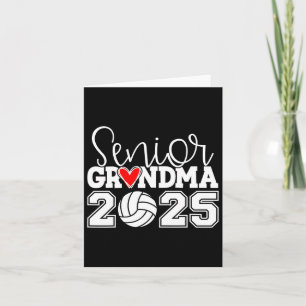 Senior Volleyll Grandma 2025 Cl Of 2025 Graduation Card