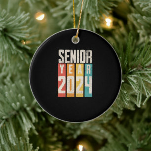 Senior Year 2024 Ceramic Ornament