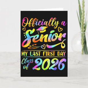 Senior Year 2026 Graduation Cl Of 2026 My Last Fir Card